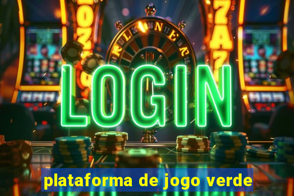 plataforma de jogo verde